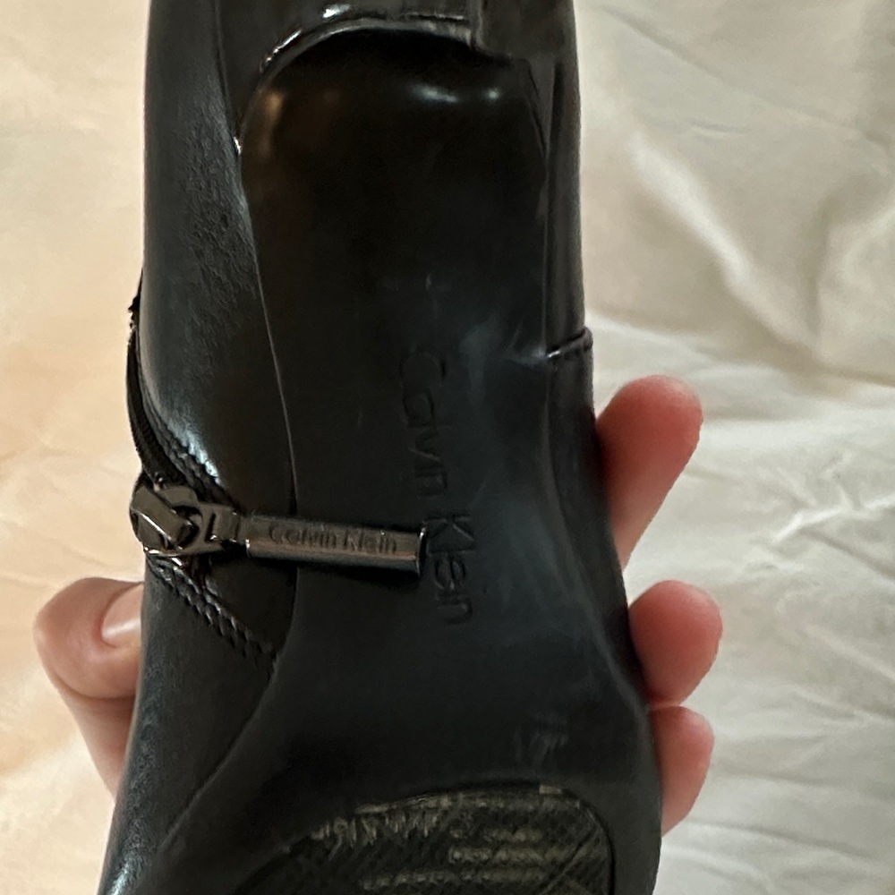 Calvin Klein Black Ankle Booties - Picture 2 of 6